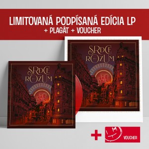 Limitovaná podpísaná edícia LP+Plagát+Voucher Srdce Rozum BLVD